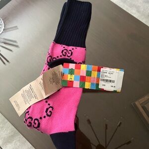 Gucci pink socks new with tags